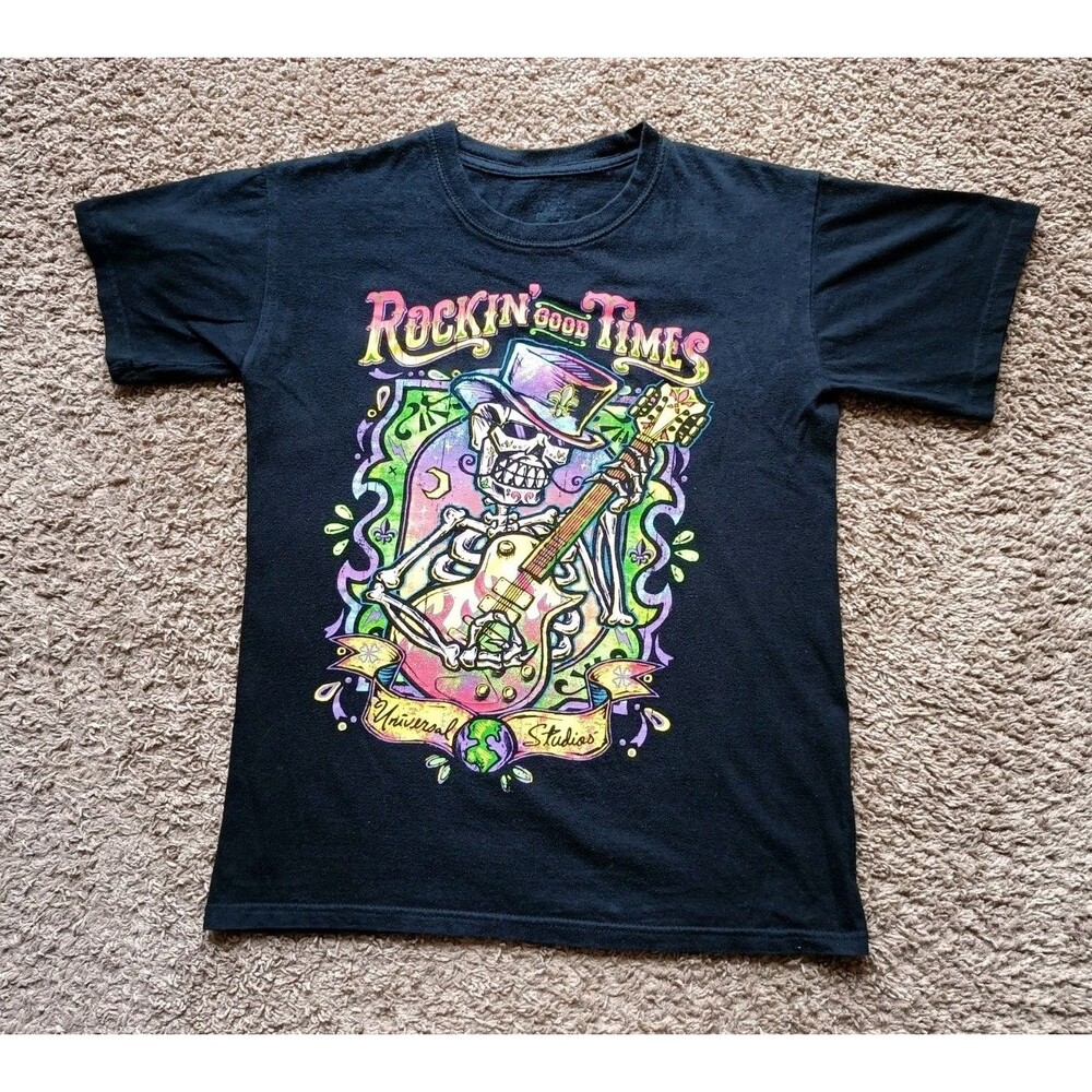 Marci Gras 2016 Shirt Rockin Good Times Universal Studios T-Shirt Black Small